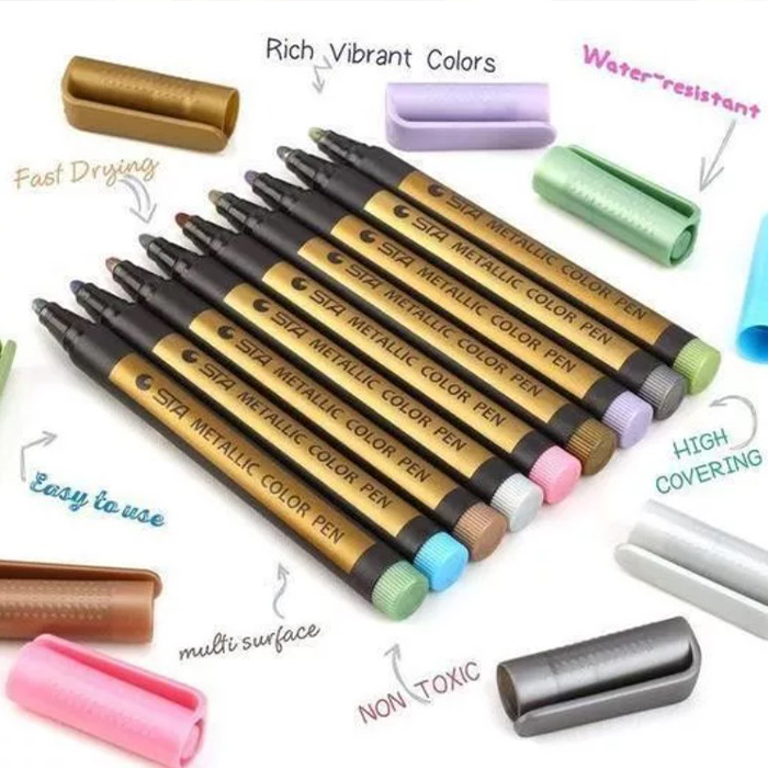 MetallicColorPen, 10-delni set markerjev za ustvarjanje - Image 10