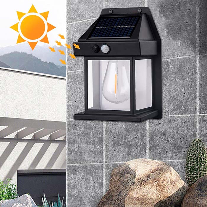 Polnjenje s pomočjo učinkovitih solarnih celic za brezskrbno osvetlitev.