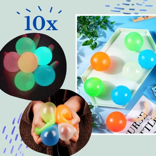 NEONBALLS, Svetleče antistres žogice GlowBuddies - Image 4