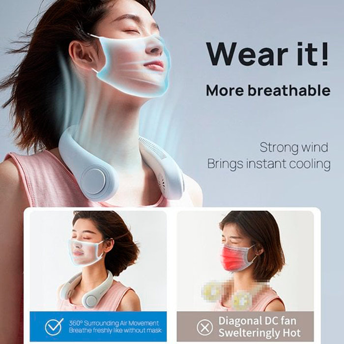 NeckFan, prenosni ventilator, ki ga namestite okoli vratu - Image 4