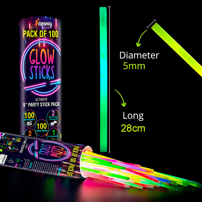 NeonGlowSticks, komplet neonskih palic in ostalih pripomočkov za zabavo - Image 2
