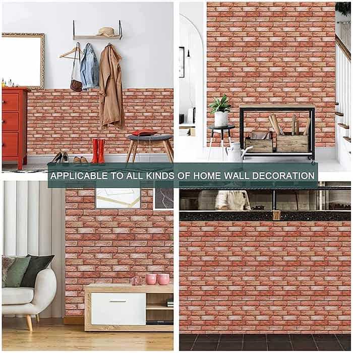 NewYorkWall, tridimenzionalne stenske nalepke z efektom oranžne opeke(10 kos.) - Image 7