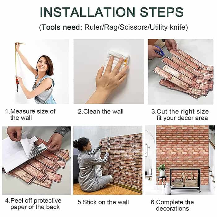 NewYorkWall, tridimenzionalne stenske nalepke z efektom oranžne opeke(10 kos.) - Image 10