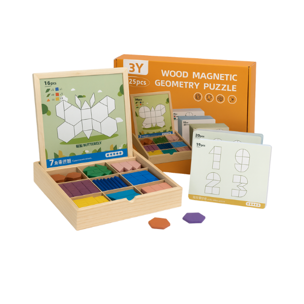 PUZZGEO, Magnetni leseni puzzle set (225 kosov) - Image 4