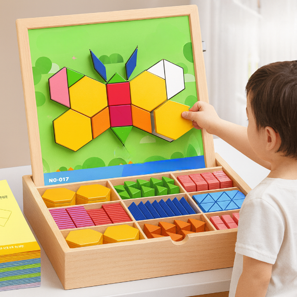 PUZZGEO, Magnetni leseni puzzle set (225 kosov) - Image 9