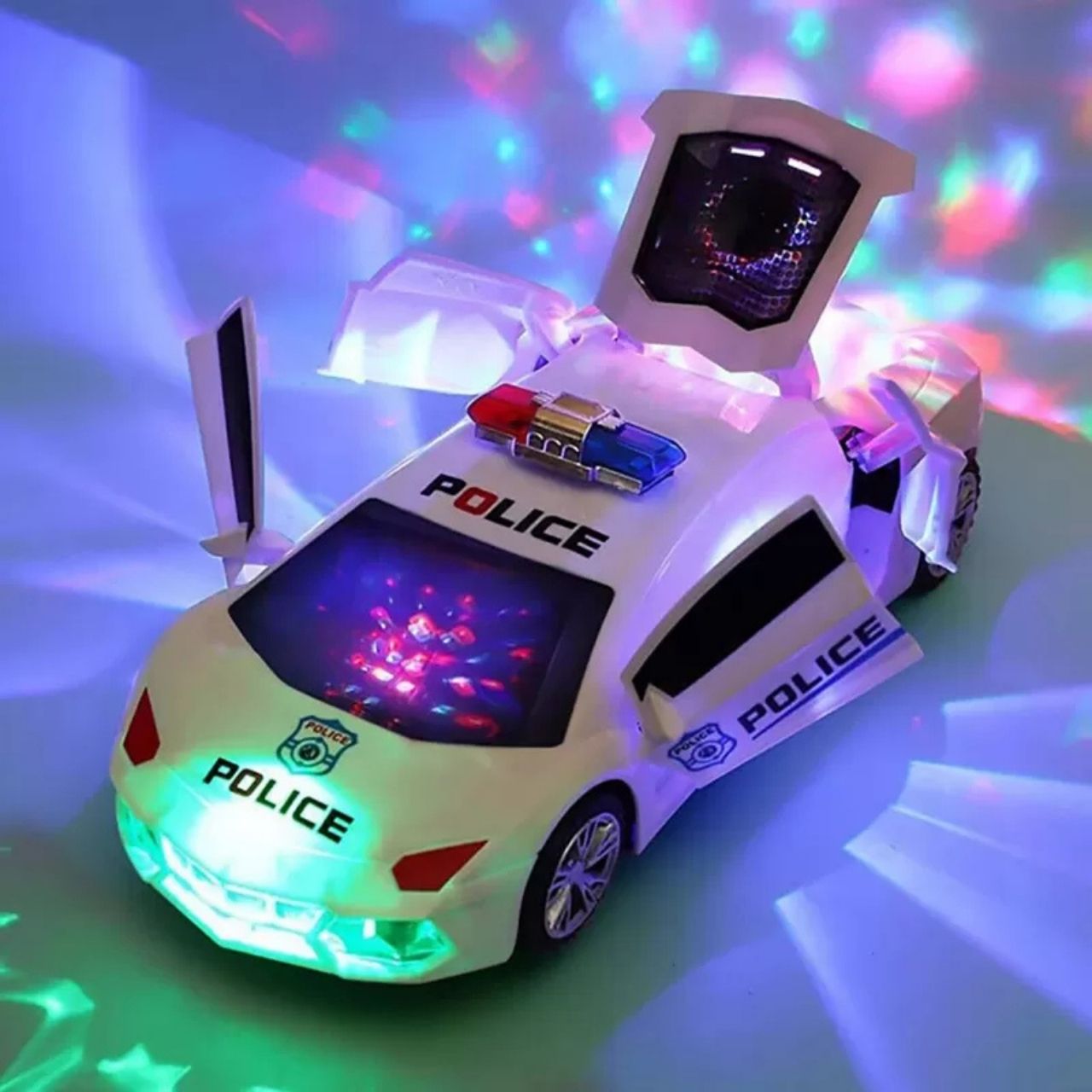 PoliceCar, policijski avtomobilček z LED lučkami - Image 6