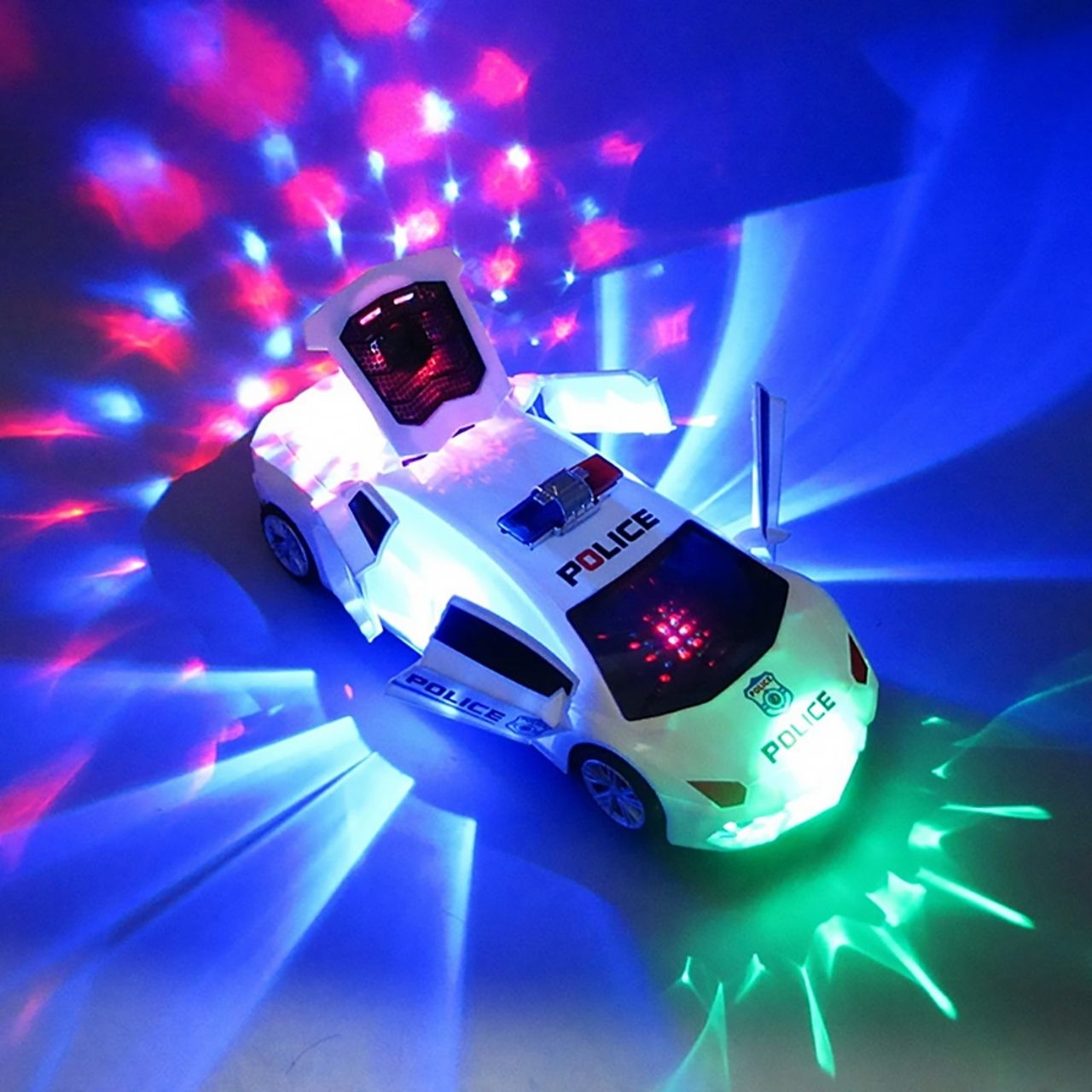 PoliceCar, policijski avtomobilček z LED lučkami - Image 8