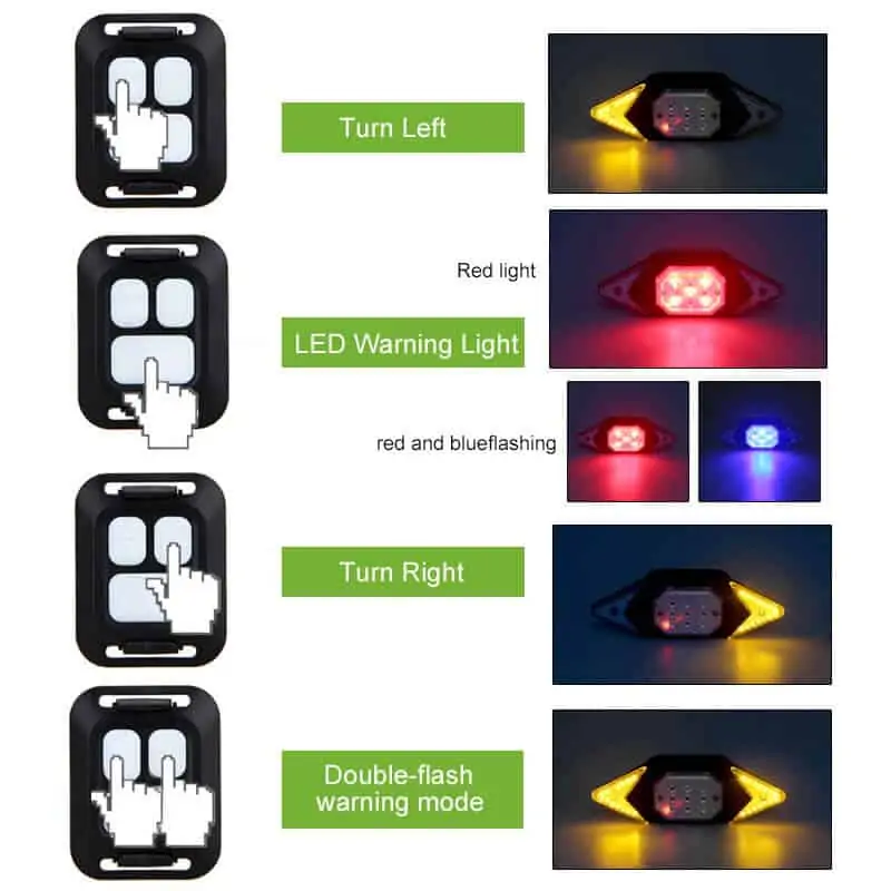 RearLightIndicator, kolesarski smerokaz z  brezžičnim daljinskim upravljalcem - Image 7