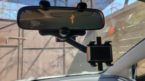 RotatableCarHolder, 360-stopinjski nosilec za telefon, ki ga namestite na vzvratno ogledalo - Image 3