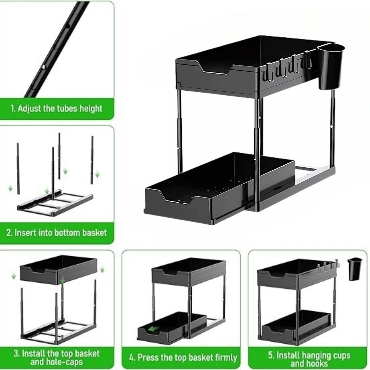 Shelfy, dvostopenjski regal za organizacijo - Image 6