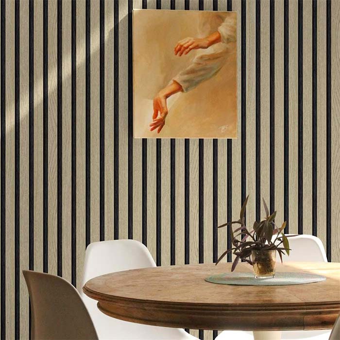 SlatWall, samolepilna nalepka z izgledom naravnega lesa  (300 x 45 cm) - Image 6