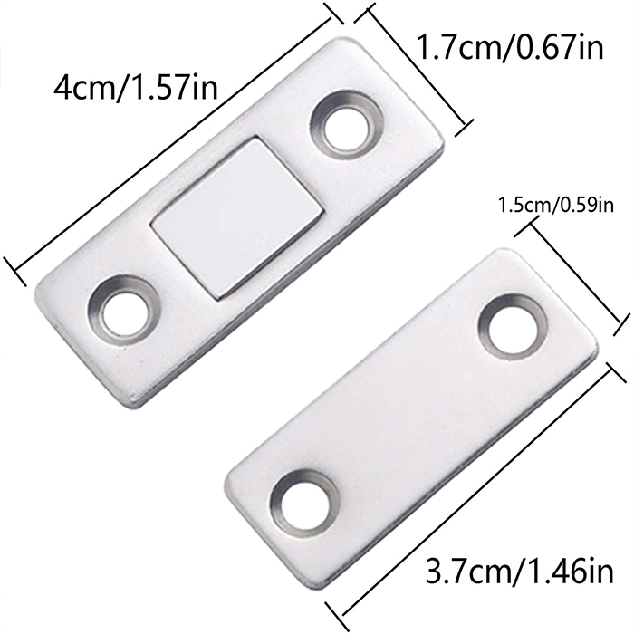 SmoothStop, magnetne ploščice za enostavno zapiranje vrat (2 kompleta) - Image 7