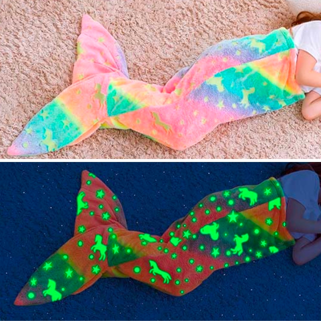 SparkleMermaid, darilni set z dekliško odejo in setom za ustvarjanje z diamanti in nalepkami GRATIS - Image 6
