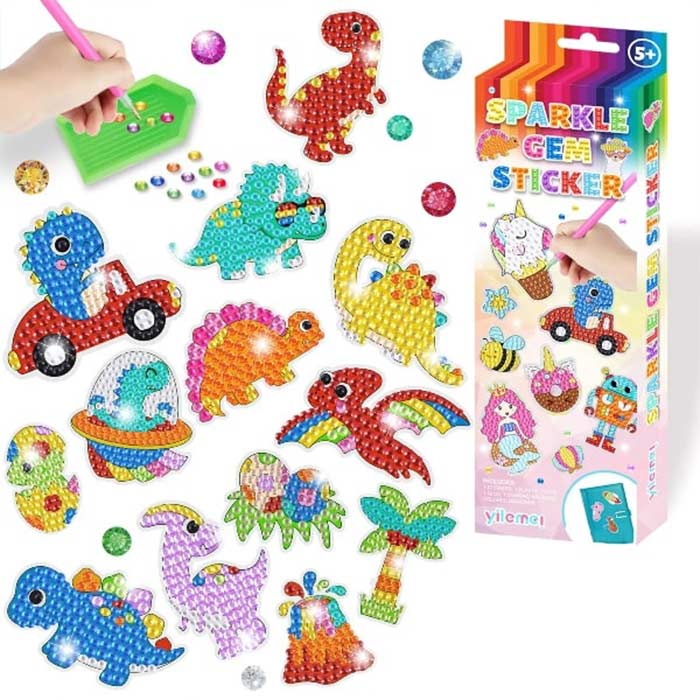 SparkleStickers, ustvarjalni set za nanašanje barvnih diamantov na nalepke - Image 2