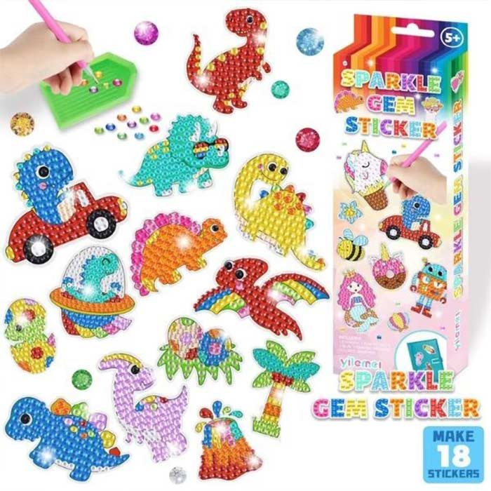 SparkleStickers, ustvarjalni set za nanašanje barvnih diamantov na nalepke - Image 9
