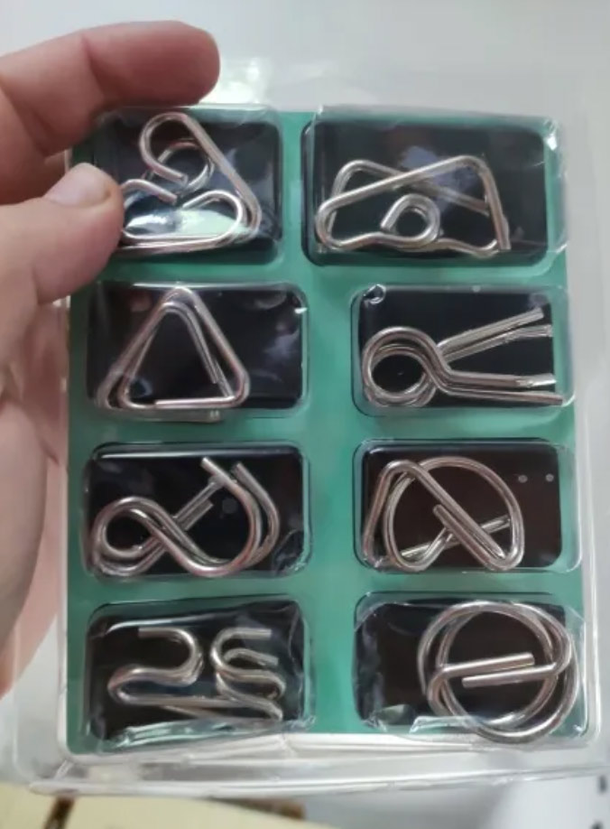 SpiralPuzzle, 8-delni set kovinskih miselnih sestavljank - Image 9