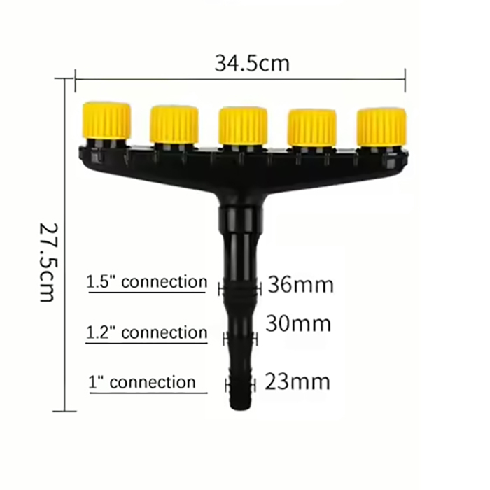 Splitter, vrtni razpršilnik s 5 šobami - Image 2