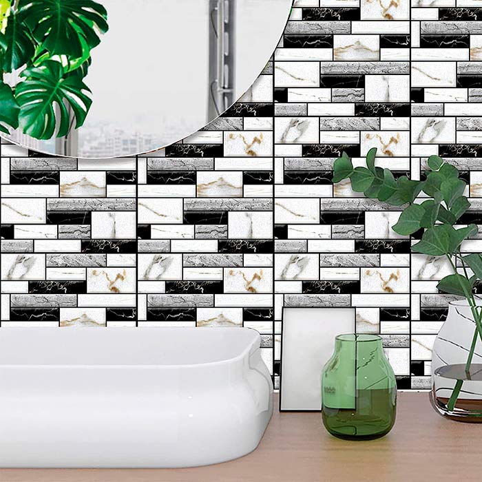 StickMarble, 3D stenske nalepke z izgledom marmorja (10 kosov) - Image 8