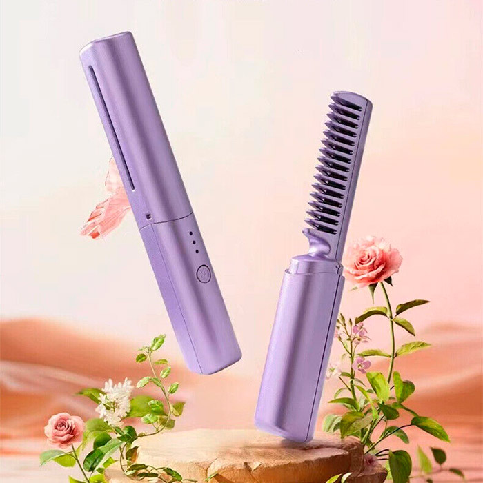Likalnik za lase v obliki glavnika je primeren tako za ravne, kot tudi za skodrane lase!