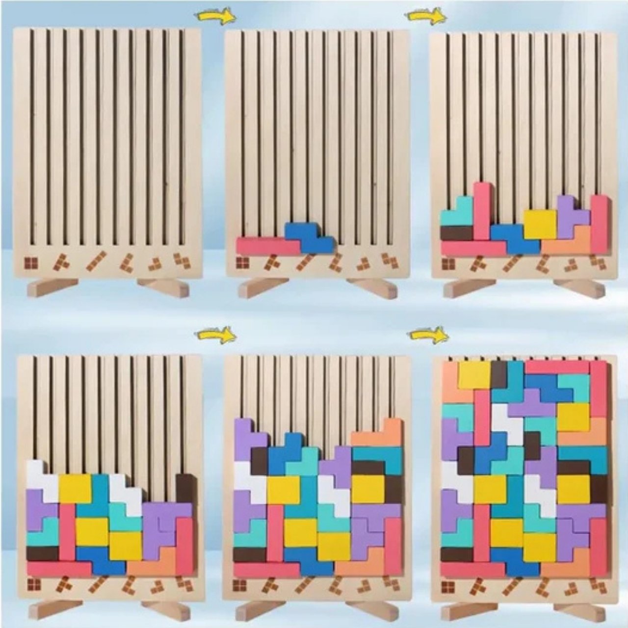 Lesena didaktična igrača, Tetris - Image 6