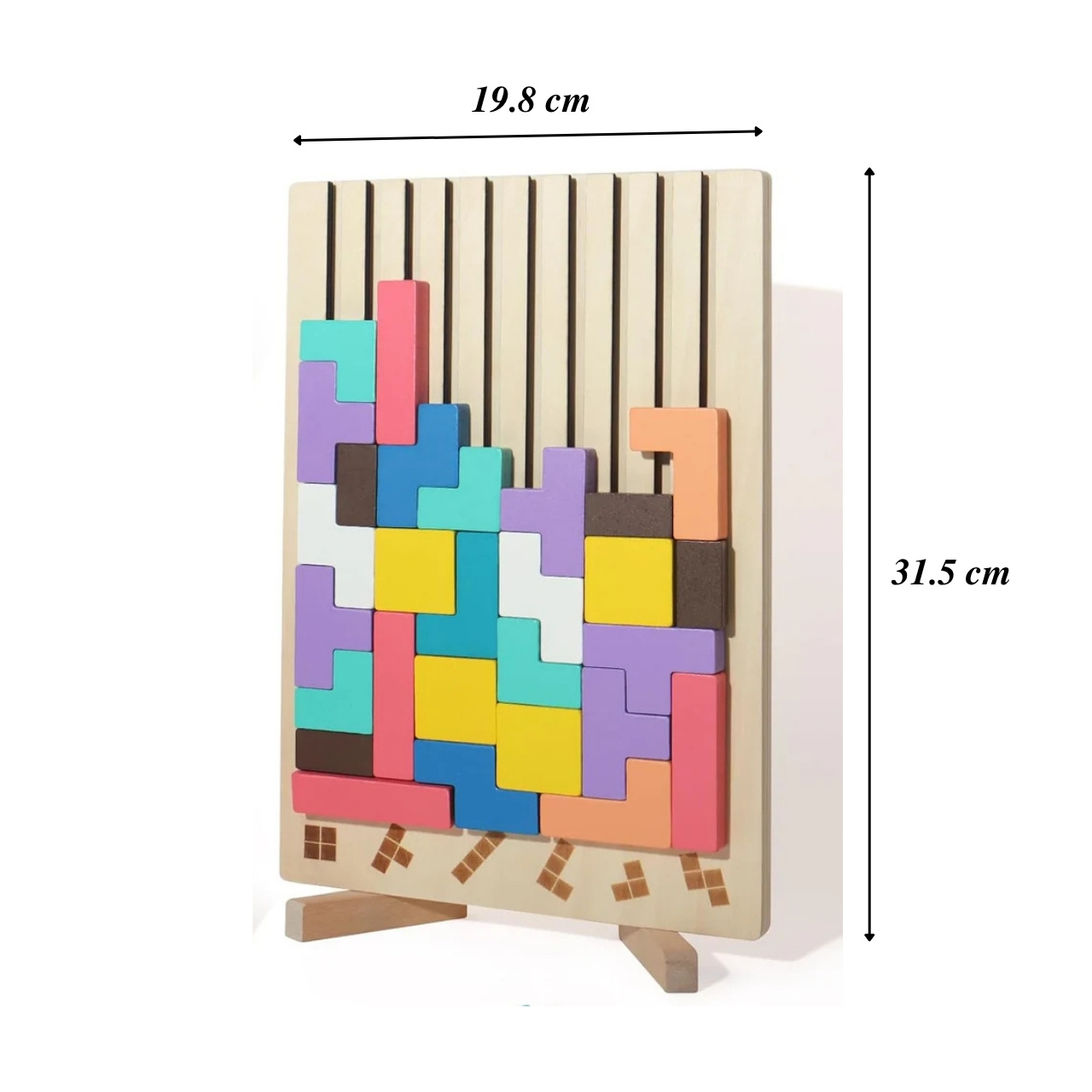 Lesena didaktična igrača, Tetris - Image 7