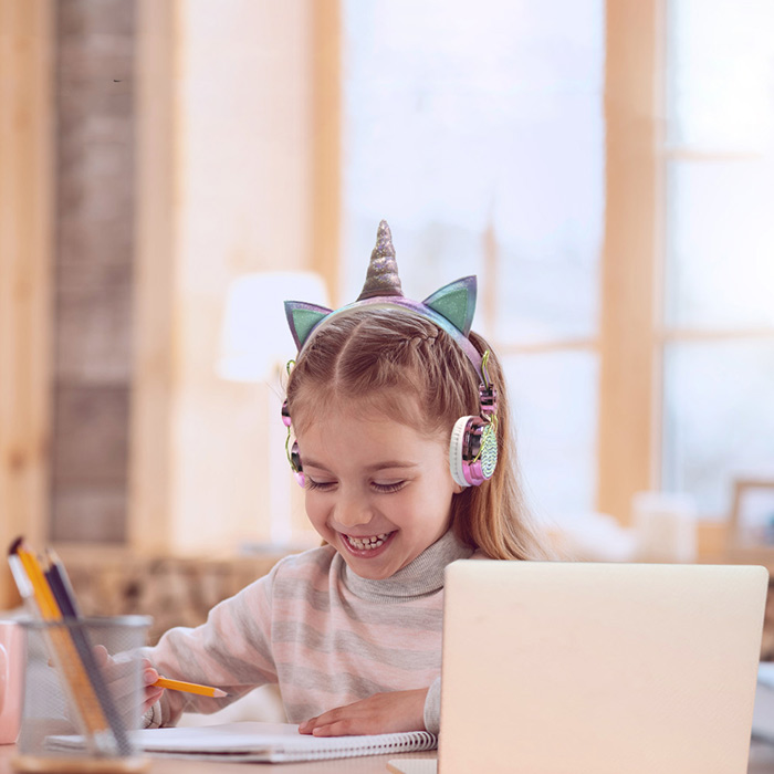 UnicornBuds, brezžične otroške slušalke z izgledom samoroga - Image 4