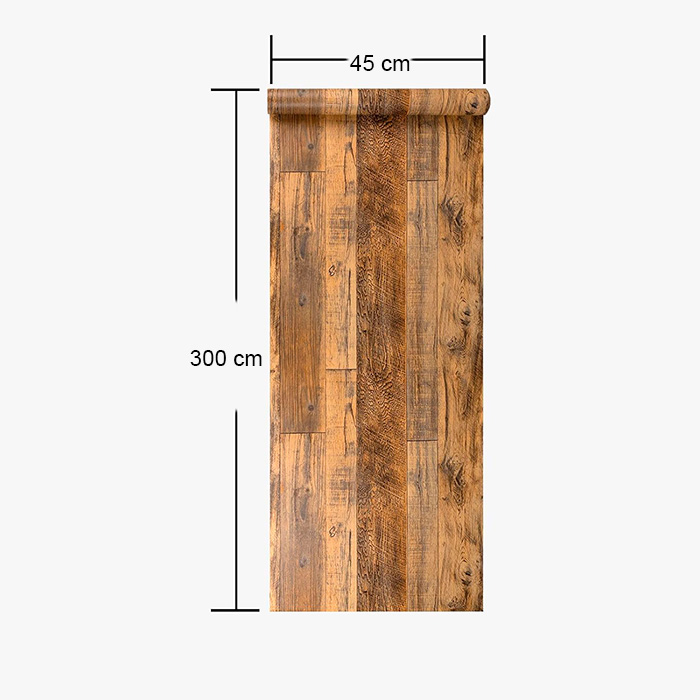 VintageWall, samolepilna nalepka z izgledom naravnega lesa  (300 x 45 cm) - Image 2