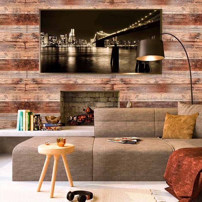VintageWall, samolepilna nalepka z izgledom naravnega lesa  (300 x 45 cm) - Image 5