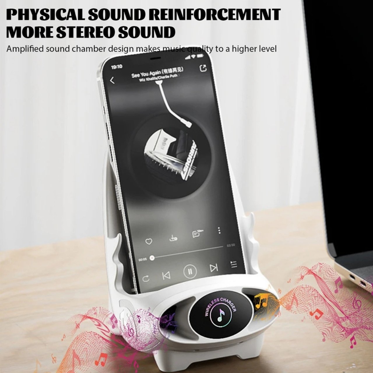 WirelessCharger, brezžični hitri polnilec in držalo za telefon v enem - Image 3